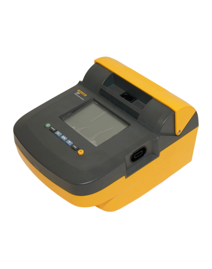 Large LCD display of Fluke 1555 showing insulation test data and graph