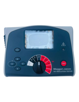 Megger BM5200 is a battery-powered digital insulation resistance tester with a test voltage of up to 5 kV