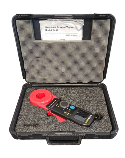 aemc 214103 model 6418 clamp ground resistance tester