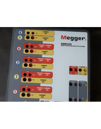 Megger SMRT410 multi-phase relay tester with digital display